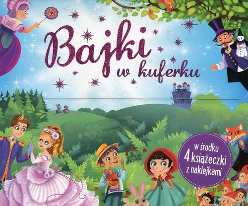 okładka Bajki w kuferku 4 książeczki z naklejkami książka
