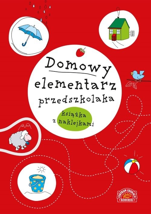 okładka Domowy elementarz przedszkolaka Mądre dziecko książka z naklejkami książka