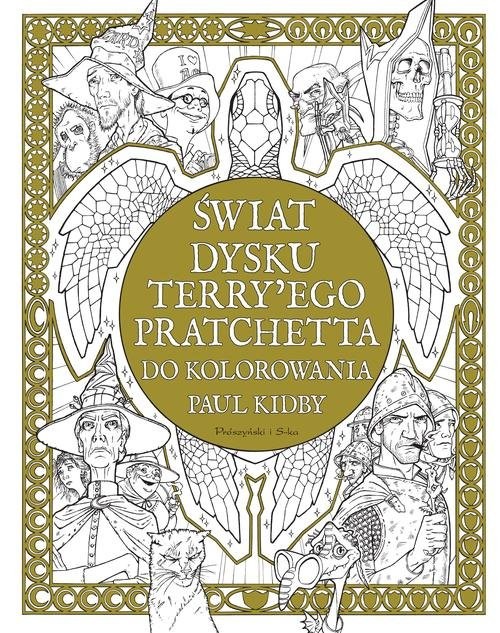 okładka Świat Dysku Terry'ego Pratchetta do kolorowania książka | Paul Kidby, Terry Pratchett