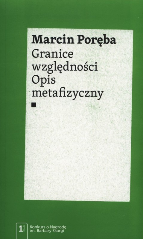 okładka Granice względności Opis metafizyczny książka | Marcin Poręba