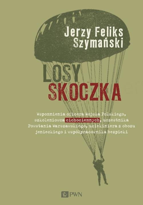 okładka Losy skoczka Wspomnienia oficera Wojska Polskiego, szkoleniowca cichociemnych, uczestnika Powstania Warszawskiego książka | Jerzy Feliks Szymański