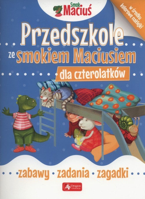 okładka Przedszkole ze Smokiem Maciusiem dla czterolatków książka