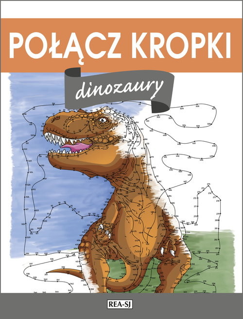 okładka Połącz kropki Dinozaury książka