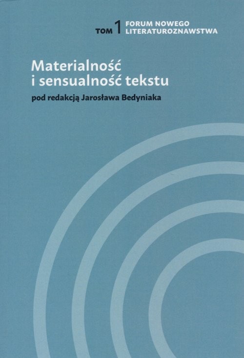 okładka Materialność i sensualność tekstu książka | Magdalena Abramczyk, al. et