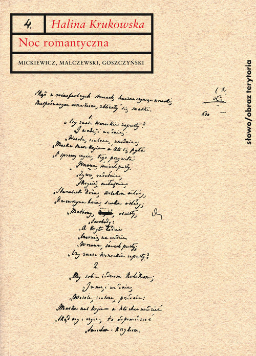 okładka Noc romantyczna Mickiewicz, Malczewski, Goszczyński. Interpretacje książka | Halina Krukowska