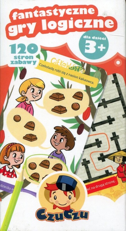 okładka CzuCzu Fantastyczne gry logiczne 3+ książka
