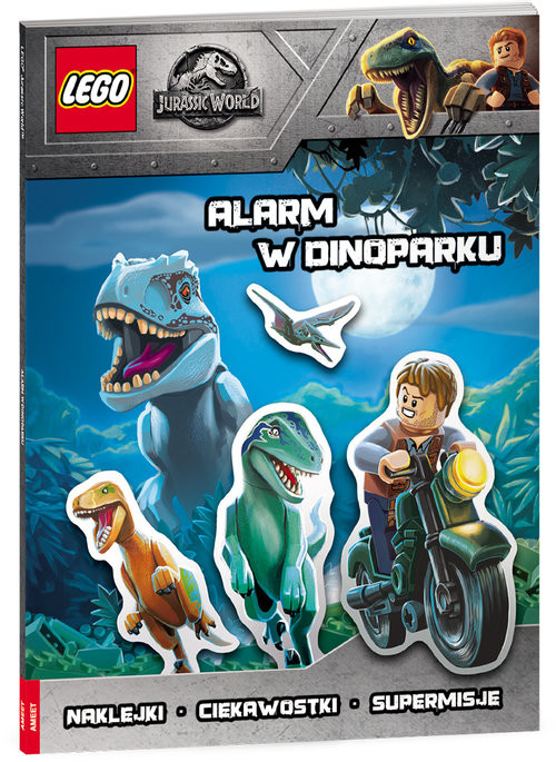 okładka Lego Jurassic World Alarm W Dinoparku książka