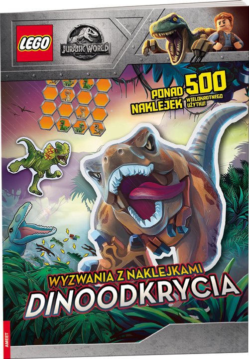 okładka Lego Jurassic World Wyzwania Dinoodkrycia SAC-6201 książka