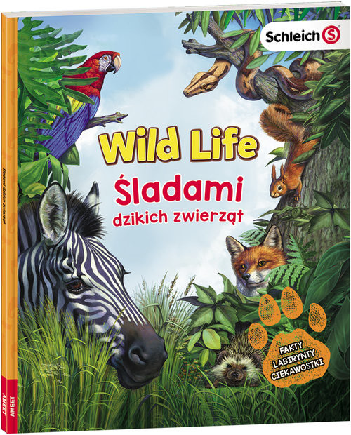 okładka Schleich Wild Life Śladami dzikich zwierząt książka