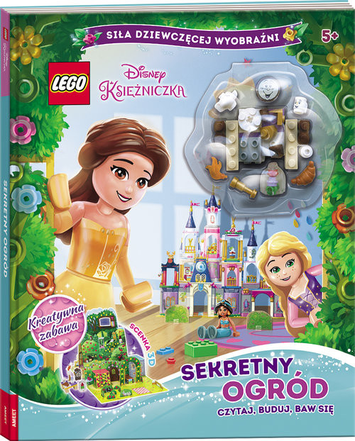 okładka Lego Disney Księżniczka Sekretny Ogród Czytaj, Buduj, Baw Się LMB-6101 książka