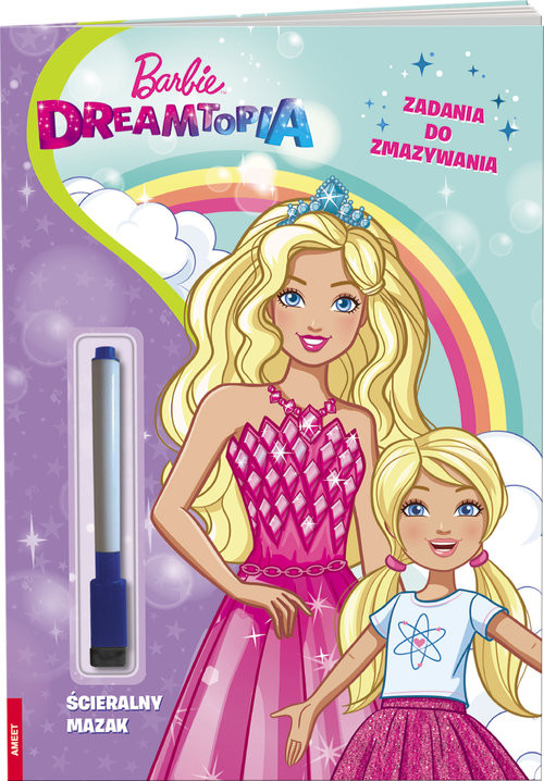 okładka Barbie Dreamtopia zadania do zmazywania PTC-103 książka