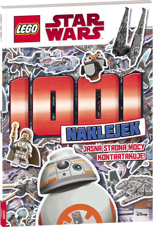 okładka Lego Star Wars 1001 naklejek Jasna strona mocy kontratakuje! książka