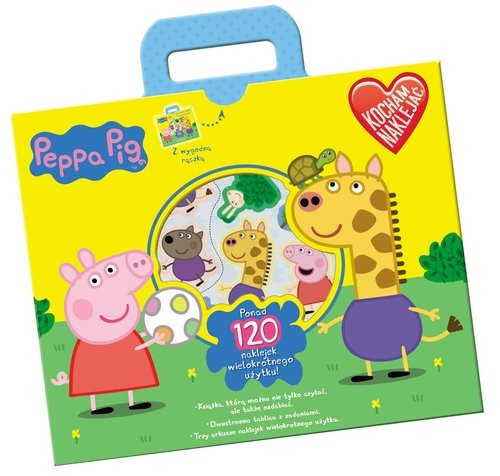 okładka Świnka Peppa Kocham naklejać Część 2 książka