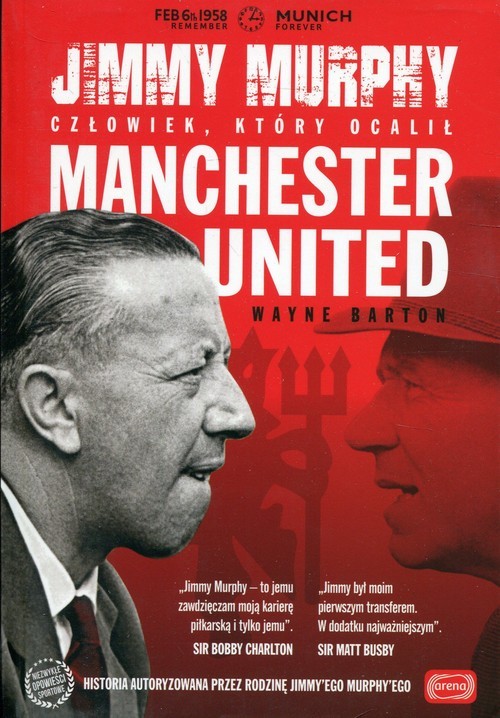 okładka Jimmy Murphy Człowiek, który ocalił Manchester United książka | Barton Wayne