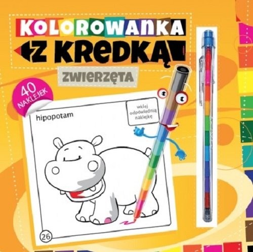 okładka Kolorowanka z kredką Zwierzęta książka | Południak Marcin