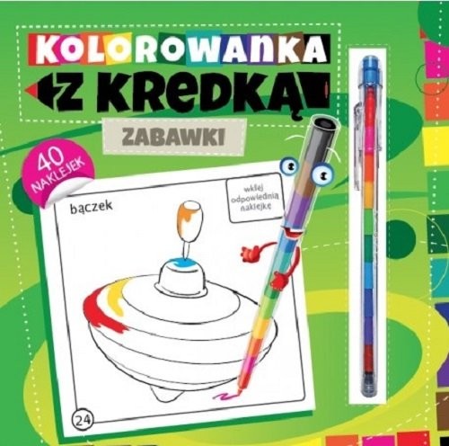 okładka Kolorowanka z kredką Zabawki książka | Południak Marcin
