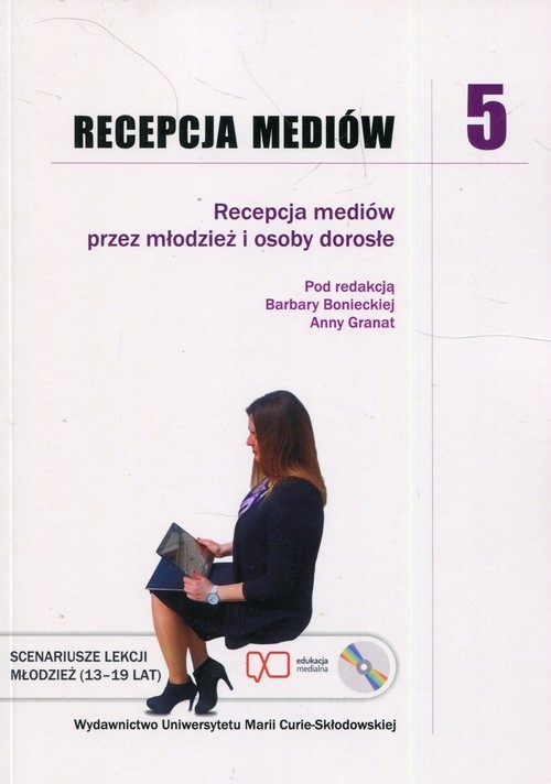 okładka Recepcja mediów 5 Recepcja mediów przez młodzież i osoby dorosłe + CD książka