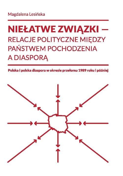 okładka Niełatwe związki relacje polityczne między państwem pochodzenia a diasporą książka | Lesińska Magdalena