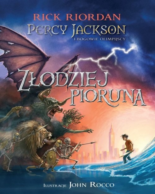 okładka Percy Jackson i bogowie olimpijscy Złodziej Pioruna książka | Rick Riordan