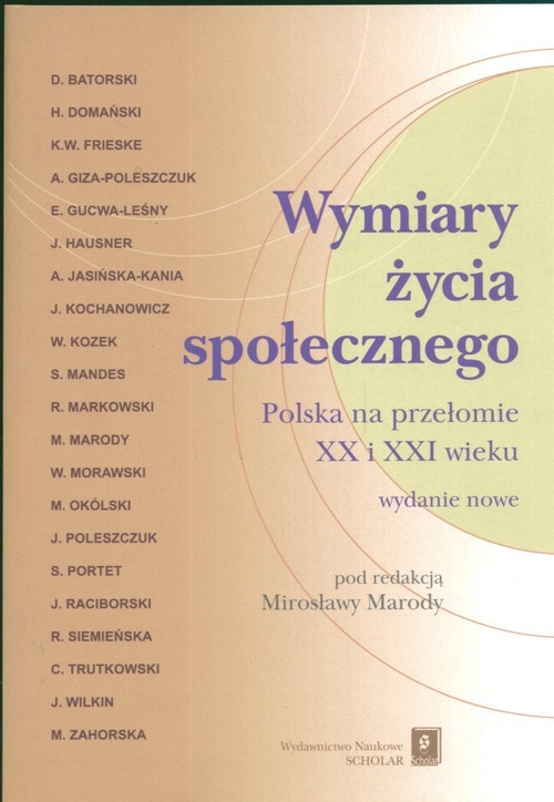 okładka Wymiary życia społecznego książka