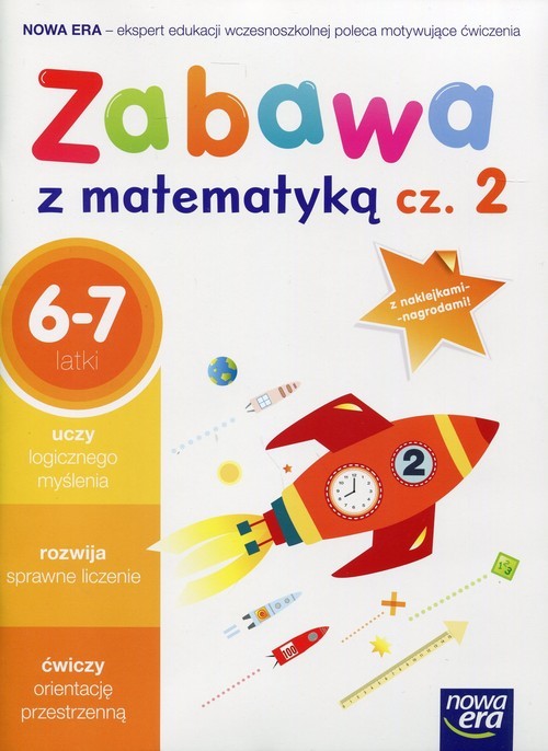 okładka Zabawa z matematyką Część 2 Edukacja wczesnoszkolna 6-7 latki książka | Paszyńska Małgorzata
