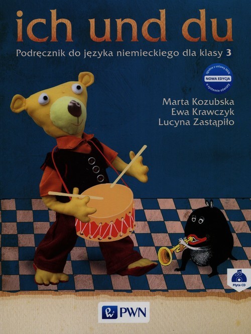 okładka ich und du 3 Nowa edycja Podręcznik do języka niemieckiego z płytą CD Szkoła podstawowa książka | Ewa Krawczyk, Lucyna Zastąpiło, Marta Kozubska