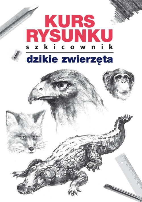 okładka Kurs rysunku Szkicownik Dzikie zwierzęta książka | Mateusz Jagielski