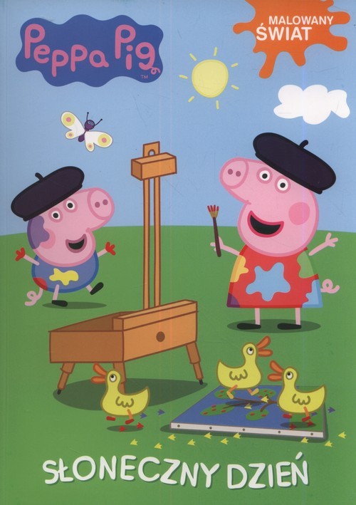 okładka Świnka Peppa Malowany Świat Słoneczny dzień książka