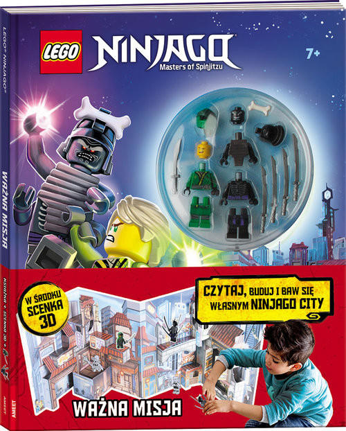 okładka Lego Ninjago Ważna misja Czytaj buduj LMB-6701 książka
