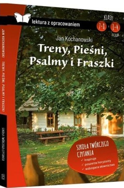 okładka Treny Pieśni Psalmy i Fraszki Lektura z opracowaniem książka | Jan Kochanowski