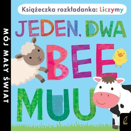 okładka Książka rozkładanka Liczymy: Jeden dwa bee muu książka