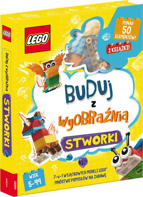 okładka Lego Iconic Buduj z wyobraźnią Stworki Z LRB-6602 książka