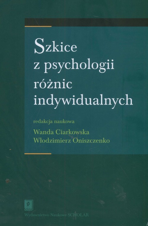 okładka Szkice z psychologii różnic indywidualnych książka