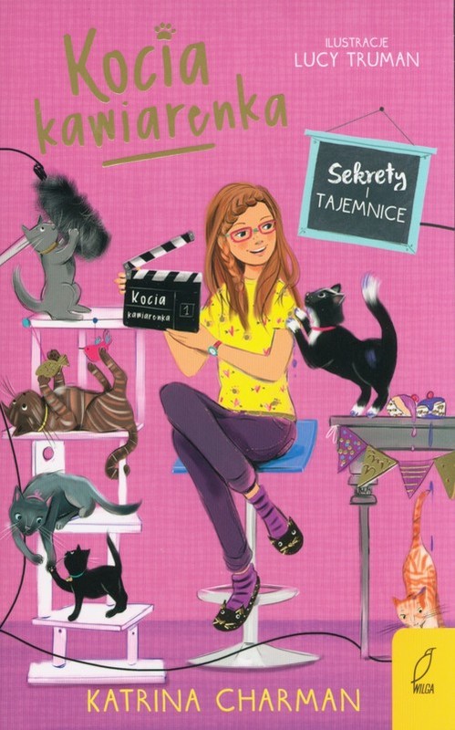 okładka Kocia kawiarenka Tom 4 Sekrety i tajemnice książka | Katrina Charman