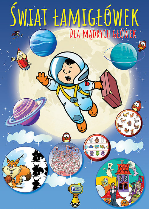 okładka Świat łamigłówek dla mądrych główek książka