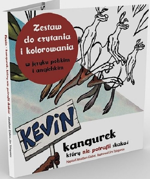 okładka Kevin kangurek, który nie potrafił skakać książka | Jonathan Elabor, Tim Tsinganos
