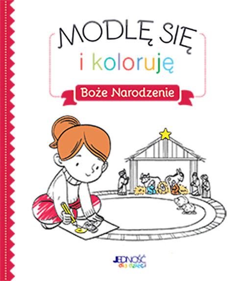 okładka Modlę się i koloruję Boże Narodzenie książka | Charlotte Grossetete