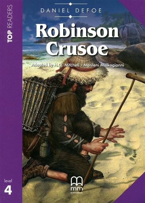 okładka Robinson Crusoe Książka z płytą CD książka | Daniel Defoe