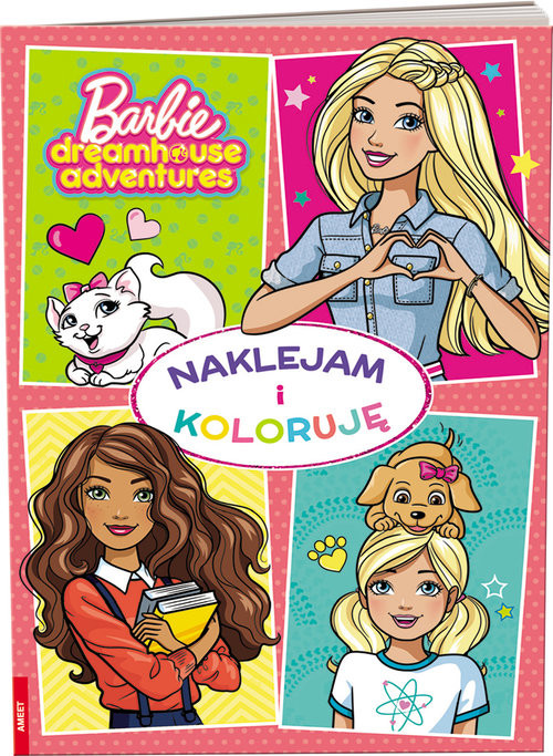 okładka Barbie Naklejam i Koloruję książka