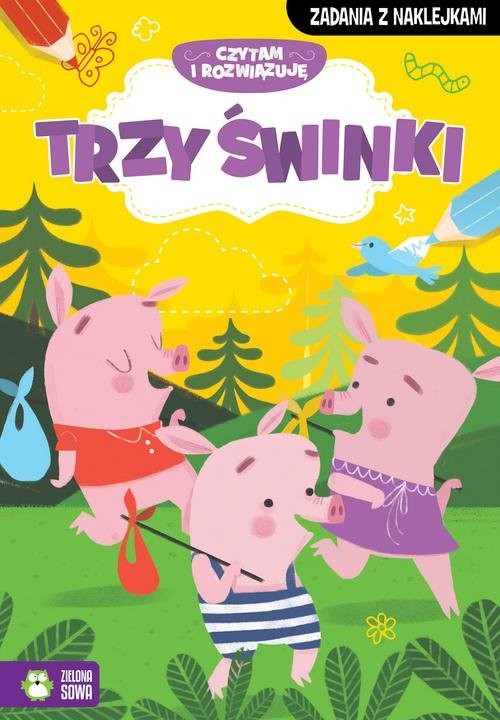 okładka Czytam i rozwiązuję Trzy małe świnki książka | Praca Zbiorowa
