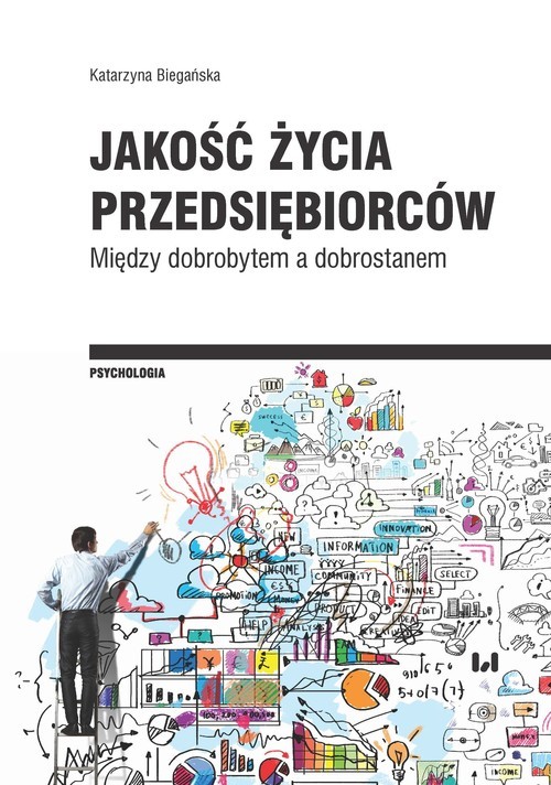 okładka Jakość życia przedsiębiorców Między dobrobytem a dobrostanem książka | Biegańska Katarzyna
