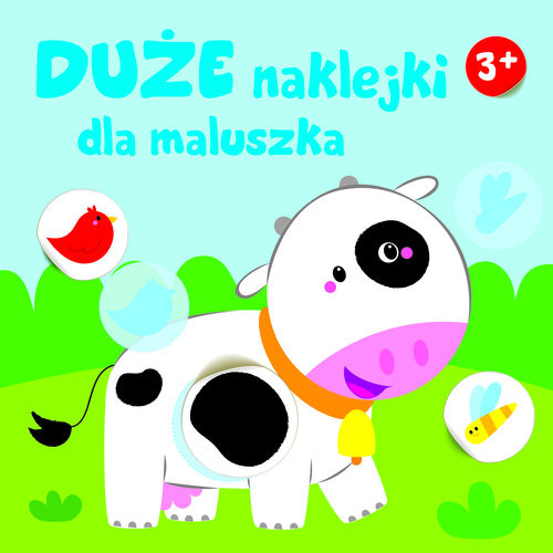 okładka Duże naklejki dla maluszka Krówka II książka