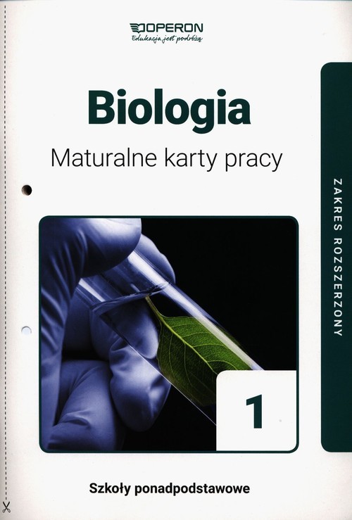 okładka Biologia 1 Maturalne karty pracy Zakres rozszerzony Szkoła ponadpodstawowa książka | Dawid Kaczmarek