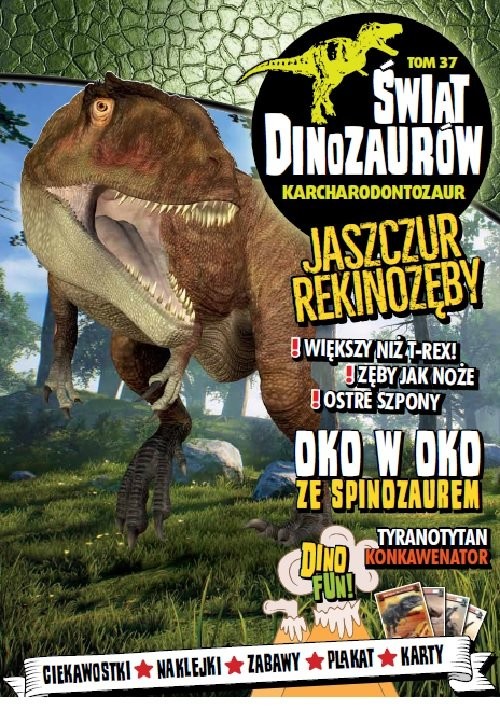 okładka Świat Dinozaurów Tom 37 Karcharodontozaur książka