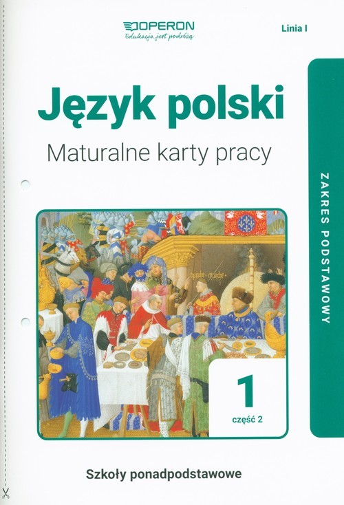 okładka Język polski 1 Maturalne karty pracy Część 2 Linia I Zakres podstawowy Szkoły ponadpodstawowe książka | Urszula Jagiełło, Magdalena Steblecka-Jankowska