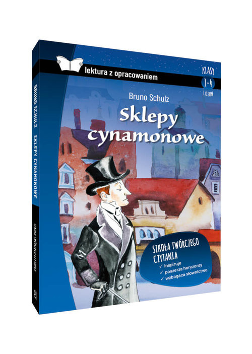 okładka Sklepy cynamonowe lektura z opracowaniem książka | Bruno Schulz