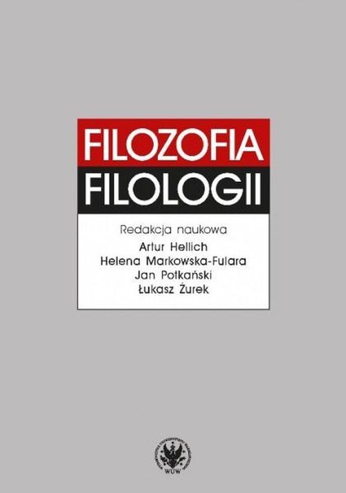okładka Filozofia filologii książka