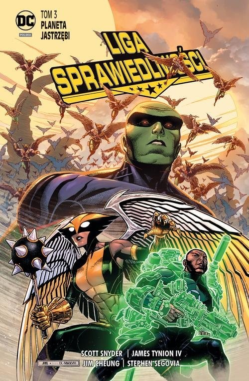 okładka Liga Sprawiedliwości Tom 3 Planeta Jastrzębi książka | Scott Snyder, James Tynion IV
