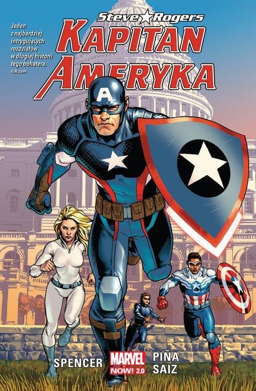 okładka Kapitan Ameryka T.1 Steve Rogers książka | Nick Spencer