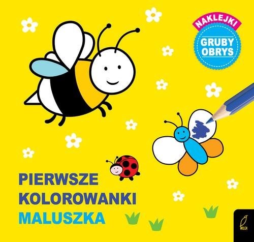 okładka Pierwsze kolorowanki maluszka  książka